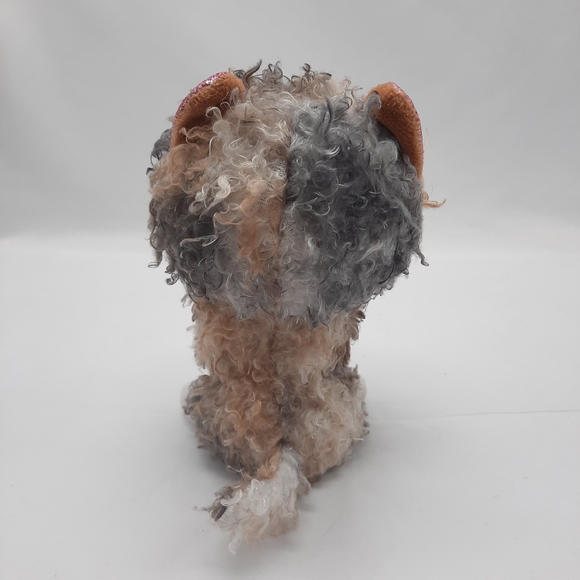 Ty Beanie Boos Scrappy Curly Haired Kitty Cat Stuffed Animal - Picture 4 of 8